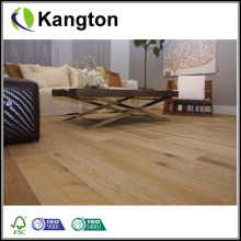 Piso de madeira maciça lisa de teca de alta qualidade (piso sólido)
